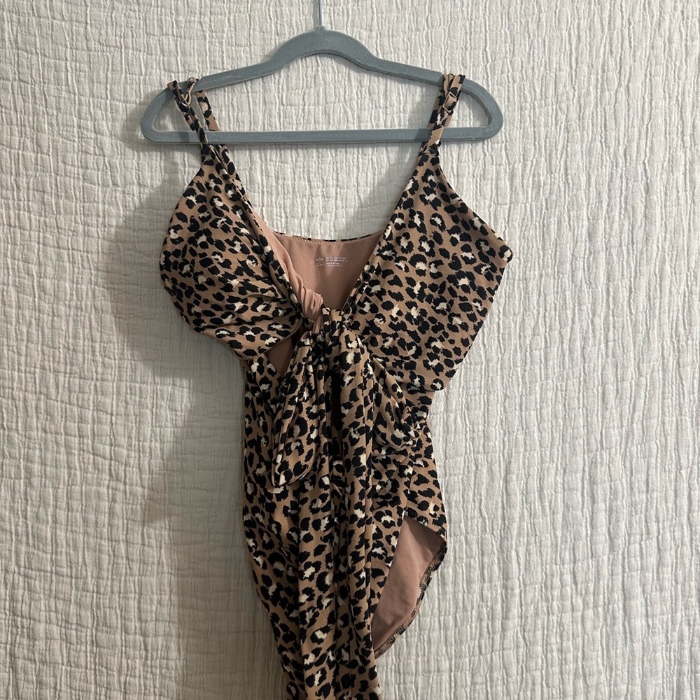 Aerie Leopard Print One-Piece Swimsuit